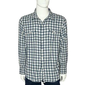 PAIGE Plaid‎ Long Sleeve Button Down Shirt Mens Size XL
